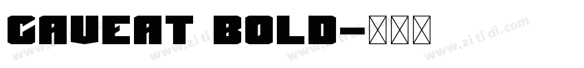caveat bold字体转换